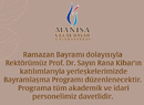 Ramadan Feast (Bayram) Greeting Program.